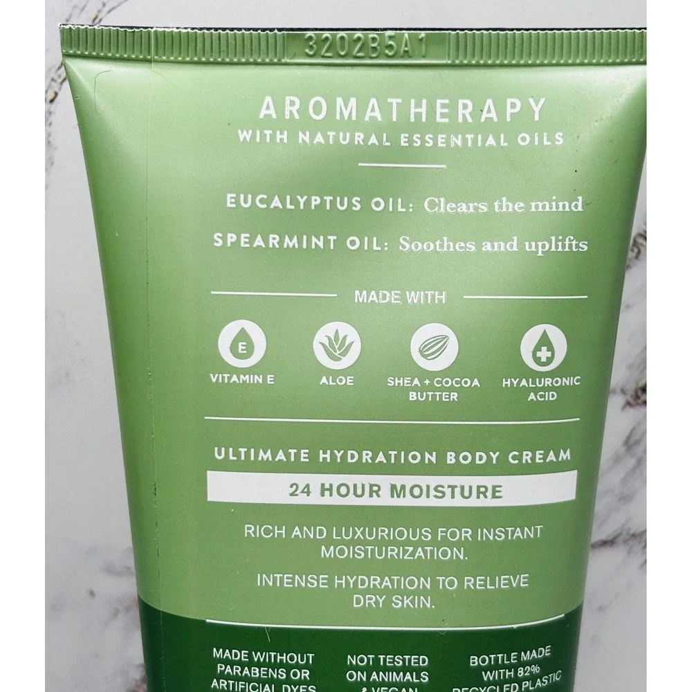 Bath & Body Works Aromatherapy Eucalyptus Spearmint Stress Relief Body Cream
